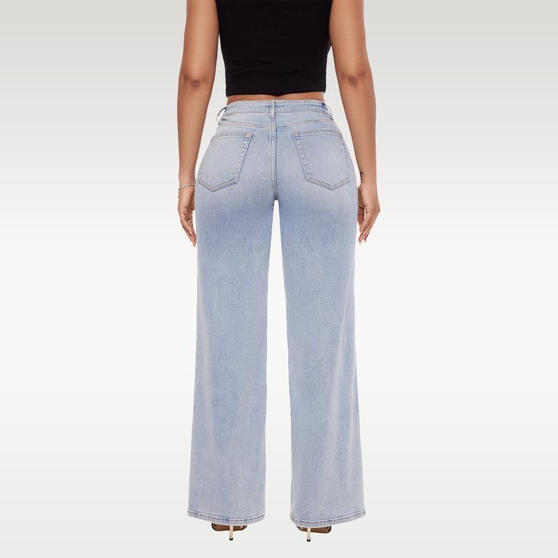 Brooklyn High-Waist Wide-Leg Jeans