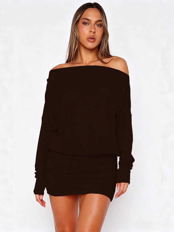 Noir Asymmetric Bodycon Dress