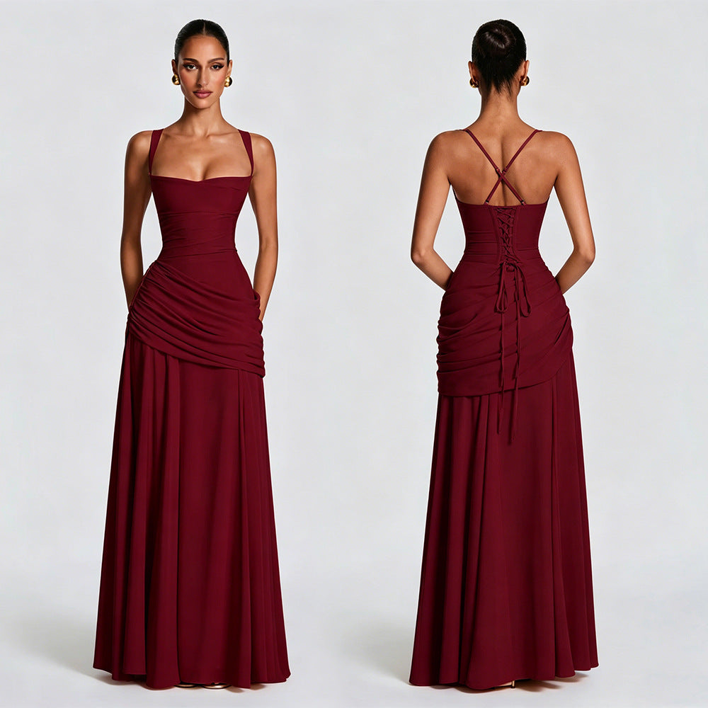 Seraphine Ruched Chiffon Dress