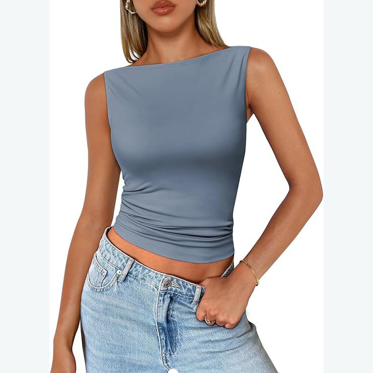 Milk-Silk Square-Neck Tank