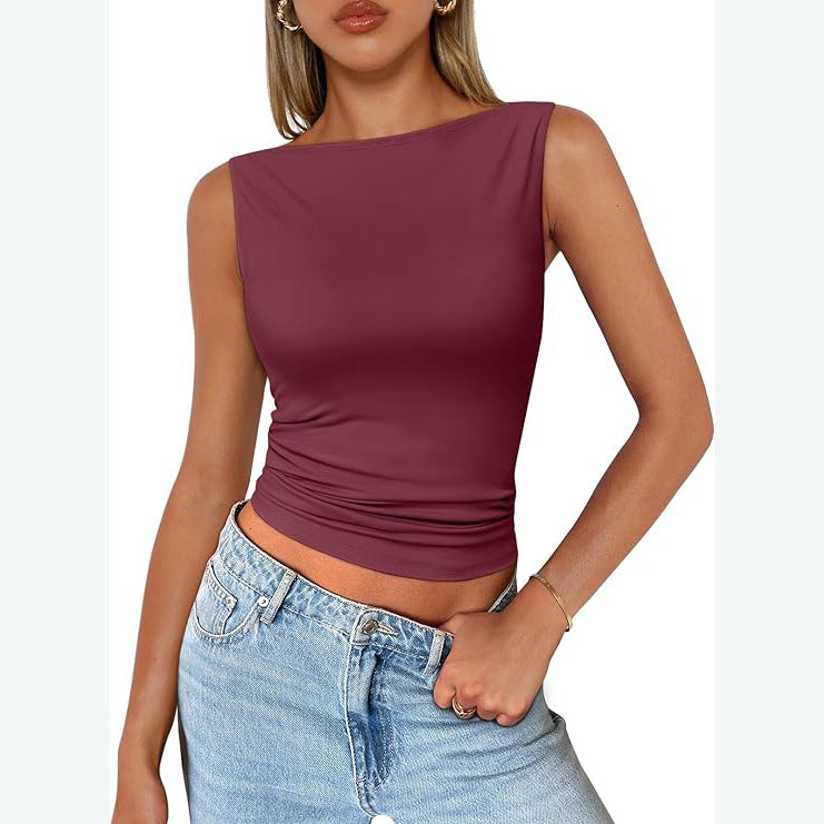Milk-Silk Square-Neck Tank