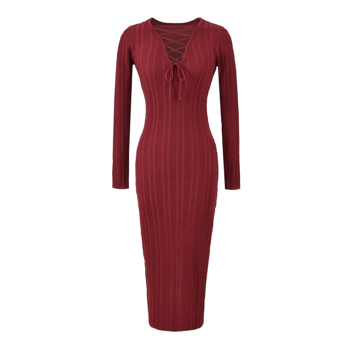 Isla Twist-Knit Maxi Dress