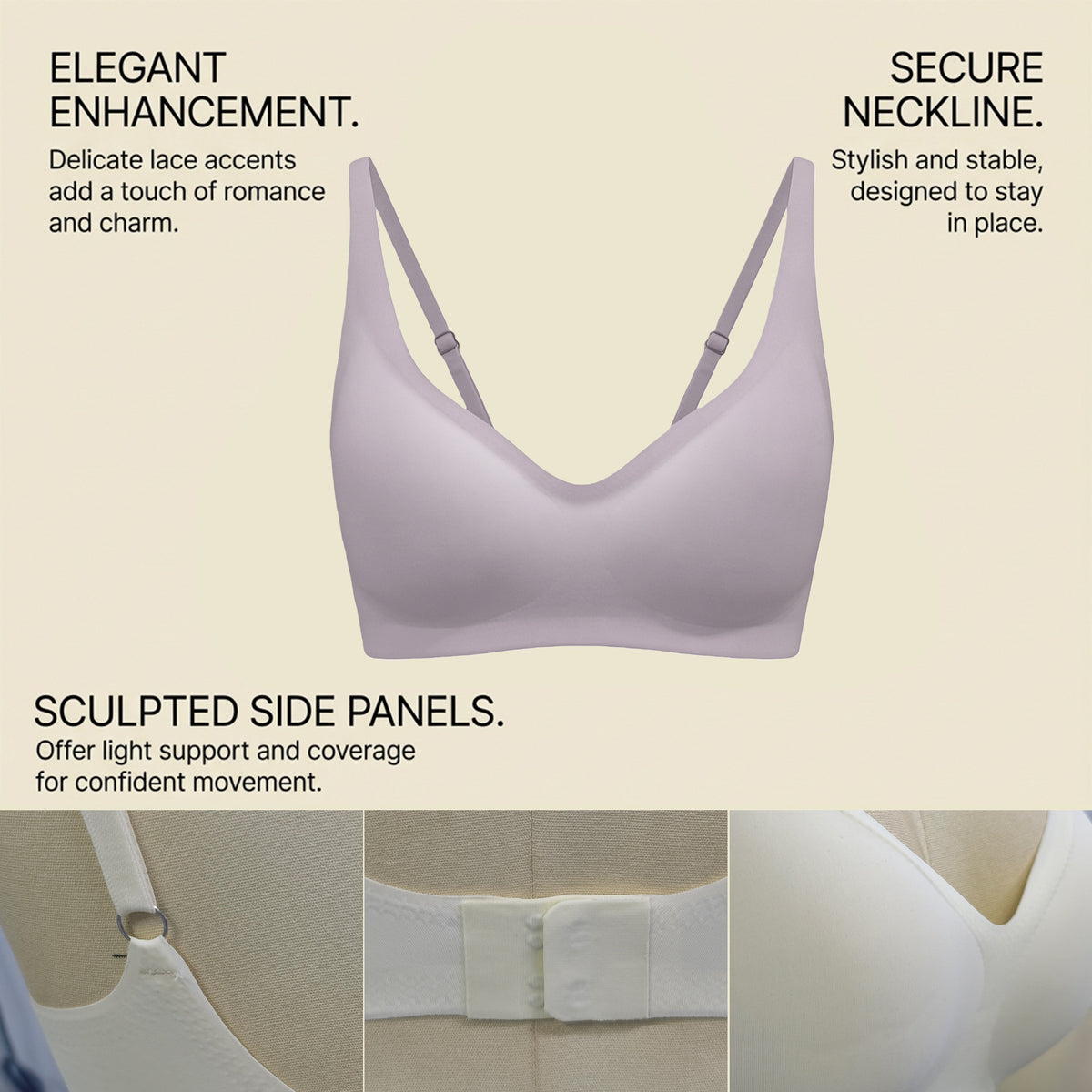 Velvet Seamless Push-Up Bra