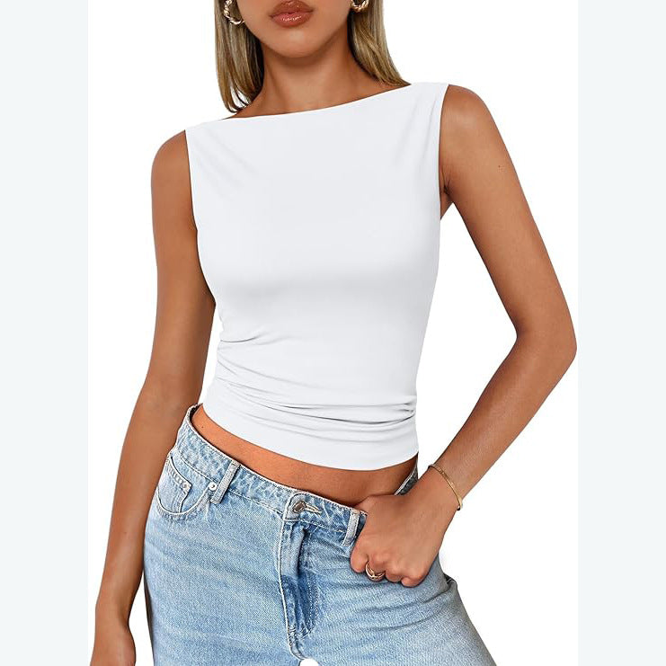 Milk-Silk Square-Neck Tank