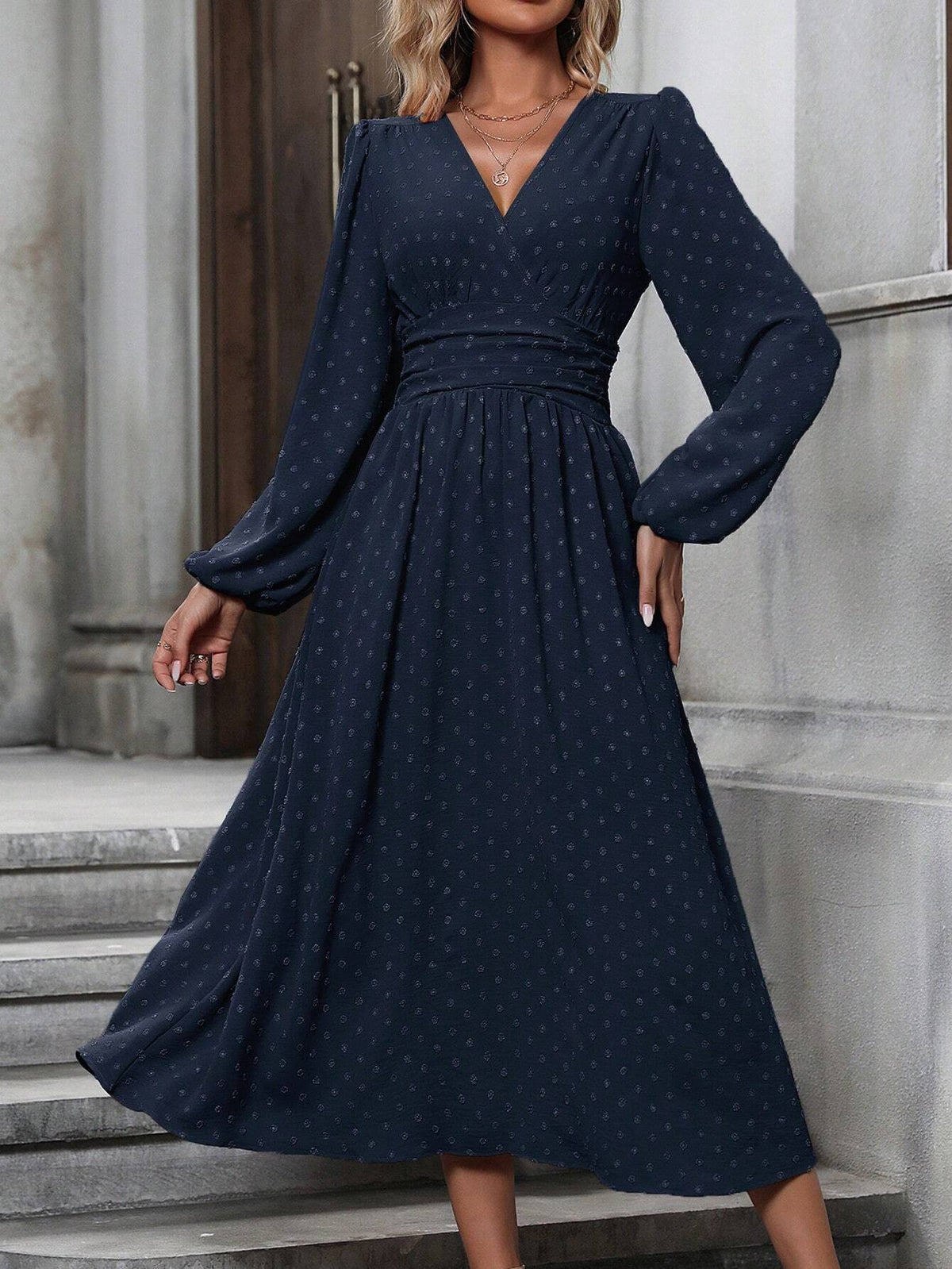 Coco Pom-Pom Wrap Dress