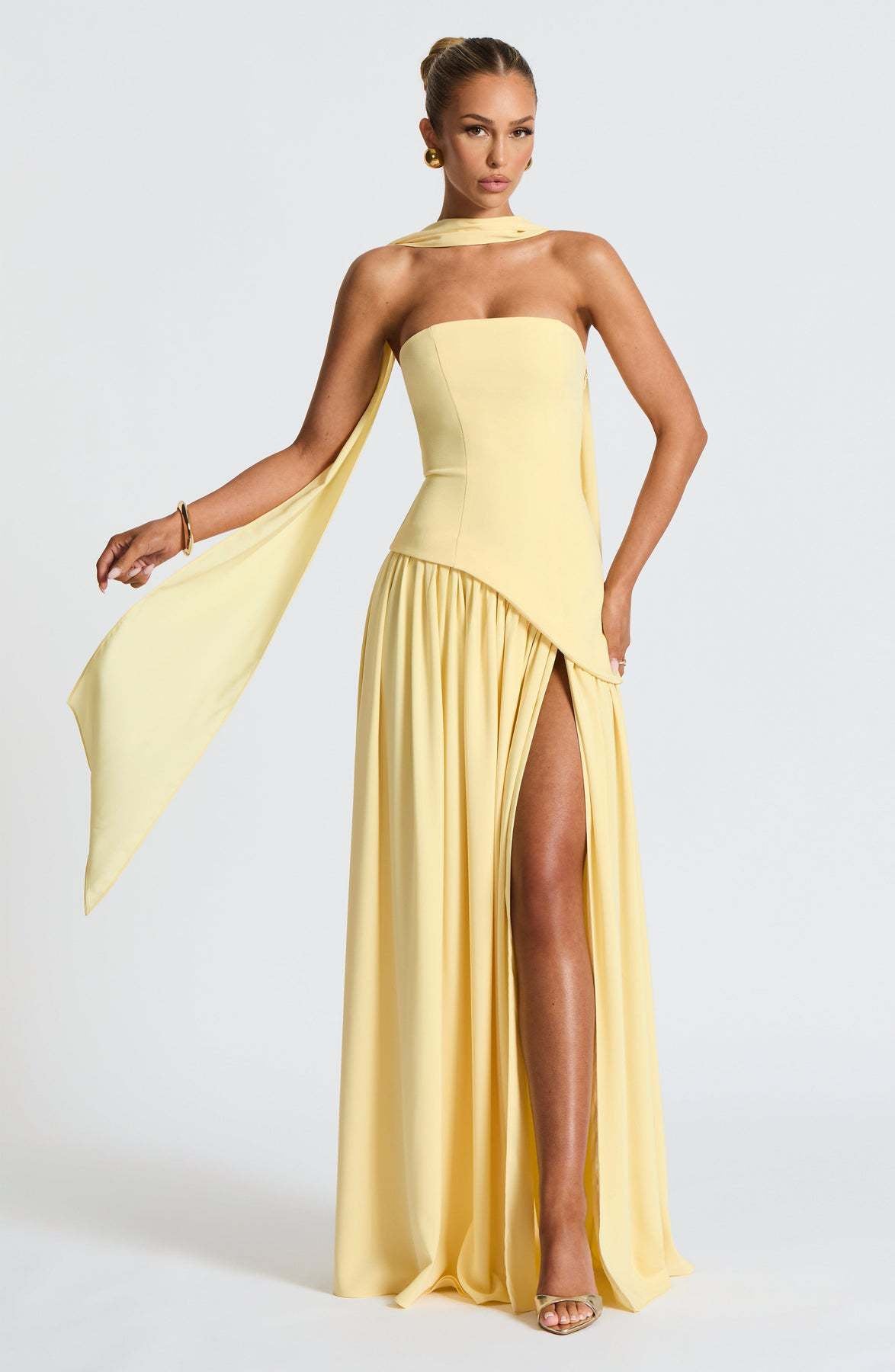 Sienna Crossover Bodycon Maxi Dress