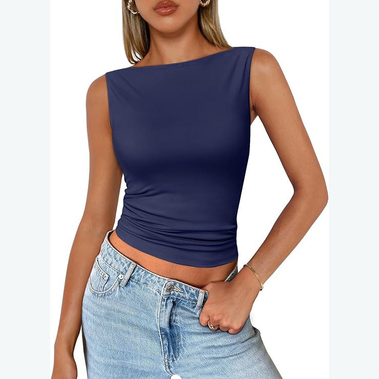 Milk-Silk Square-Neck Tank