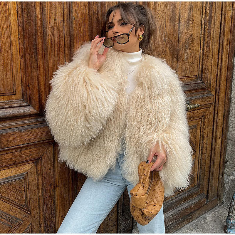Noelle Cropped Teddy Jacket