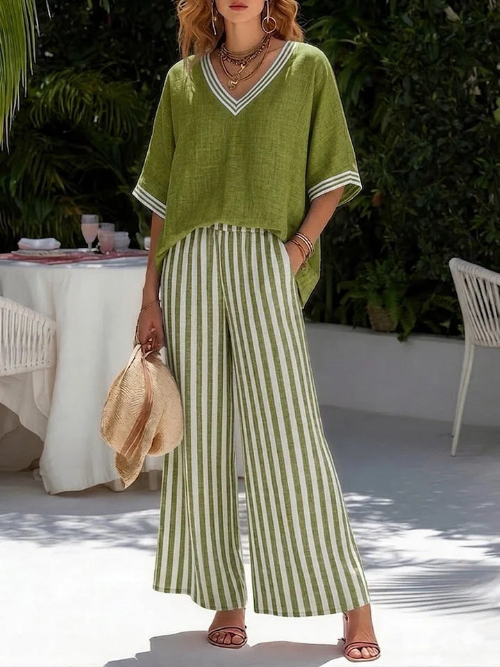 Riviera Linen Two-Piece Set