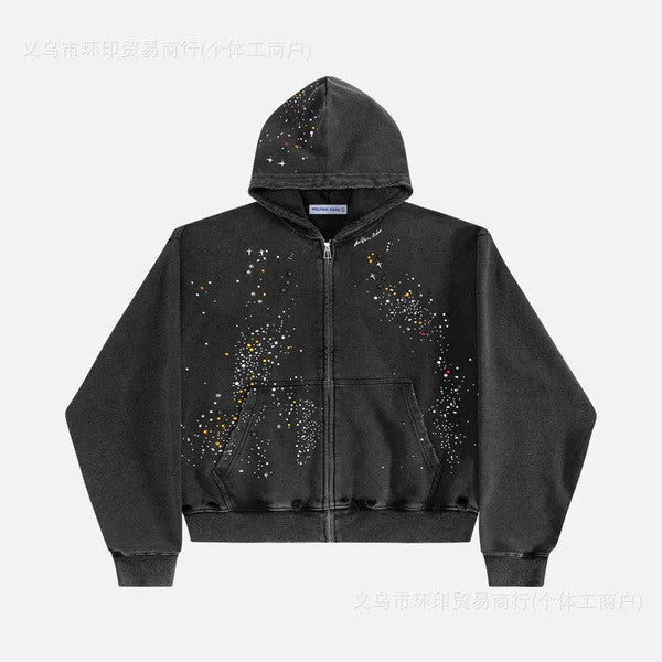 Crystal Zip-Up Hoodie