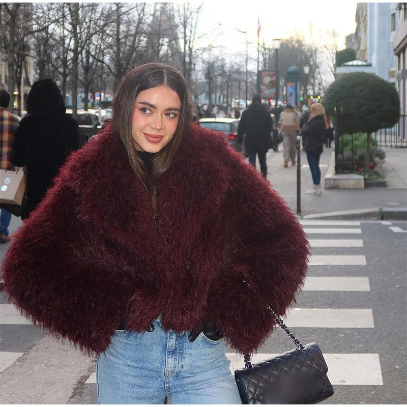 Noelle Cropped Teddy Jacket