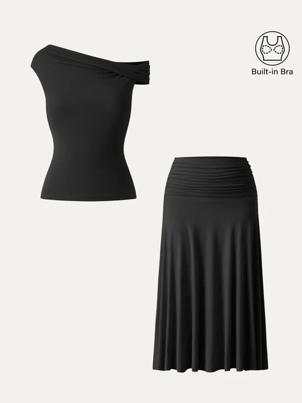 Bianca Off-Shoulder Two-Piece Set