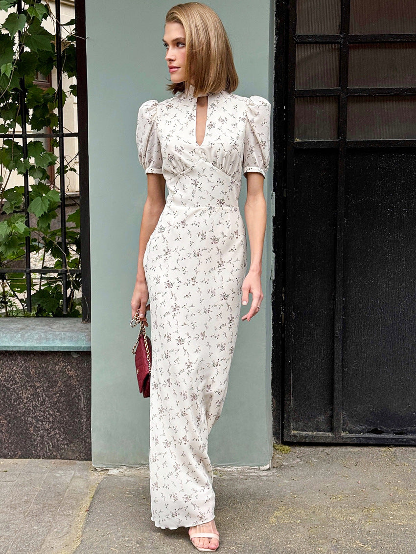 Rosalie Floral Deep-V Maxi Dress