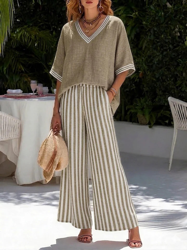 Riviera Linen Two-Piece Set