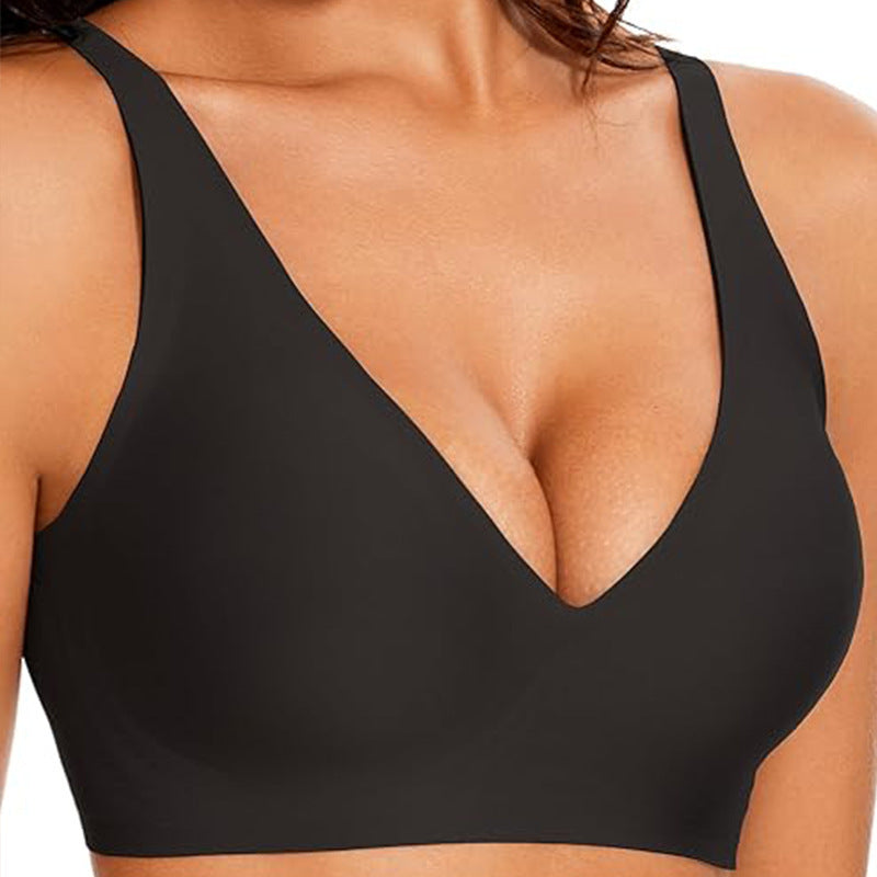 Deep-V Seamless Wireless Bra