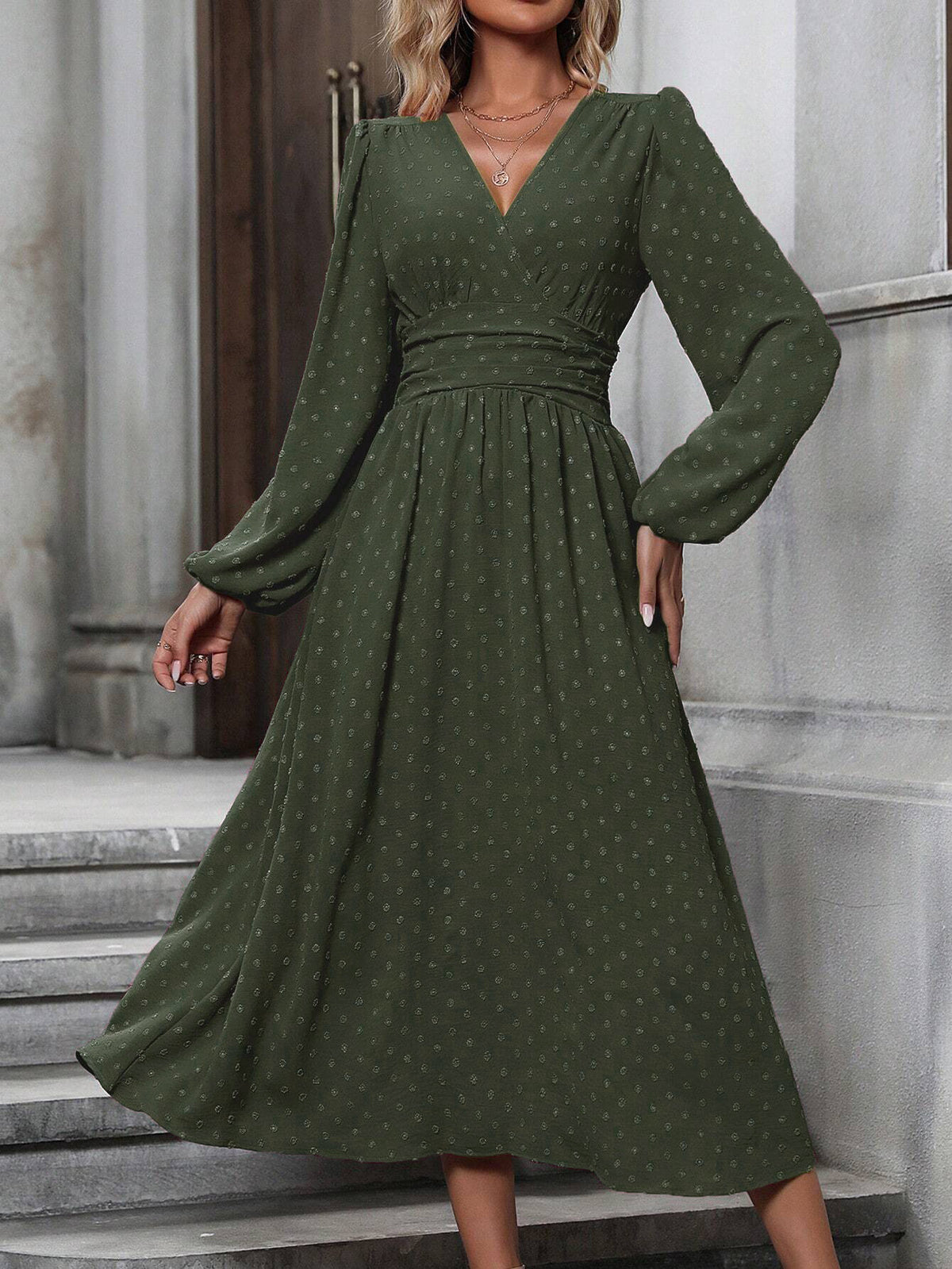 Coco Pom-Pom Wrap Dress